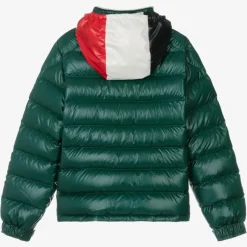 Moncler Enfant Teen Boys Green Bourne Down Puffer Jacket Hot