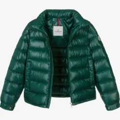 Moncler Enfant Teen Boys Green Bourne Down Puffer Jacket Hot