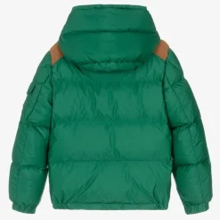 Moncler Enfant Teen Boys Green Down Padded Jake Jacket