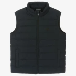 Emporio Armani Teen Boys Navy Blue Down Gilet Online