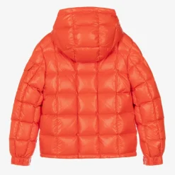 Moncler Enfant Teen Boys Orange Jeff Down Puffer Jacket Clearance