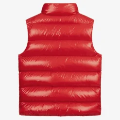 Moncler Enfant Teen Boys Red Tib Down Padded Gilet Online