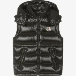 Moncler Enfant Teen Girls Black Ania Puffer Gilet New