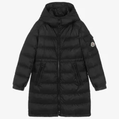 Moncler Enfant Teen Girls Black Meillon Puffer Coat