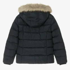 Tommy Hilfiger Teen Girls Navy Blue Down Padded Jacket Clearance