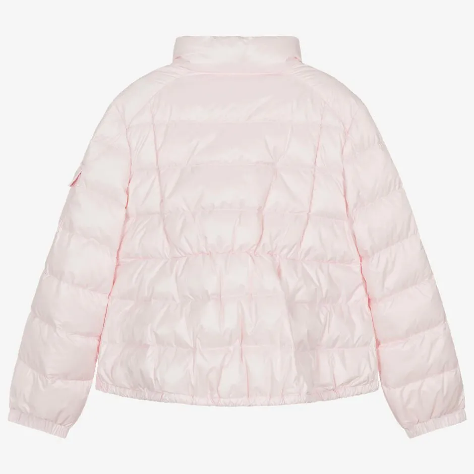 Moncler Enfant Teen Girls Pink Aminia Down Puffer Jacket Discount