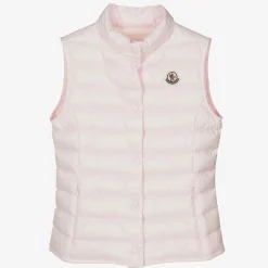 Moncler Enfant Teen Girls Pink Down Padded Liane Gilet New