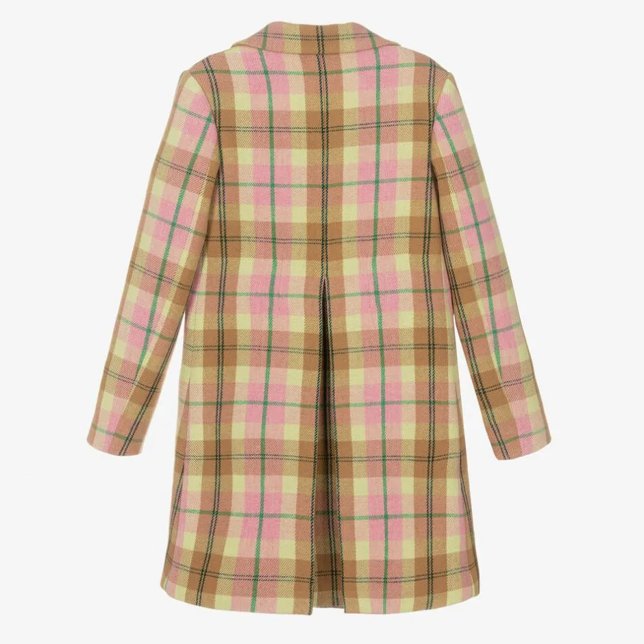 Gucci Teen Girls Pink Wool Coat Sale