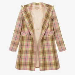 Gucci Teen Girls Pink Wool Coat Sale