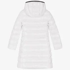 Moncler Enfant Teen Girls White Down Padded Moka Coat Hot