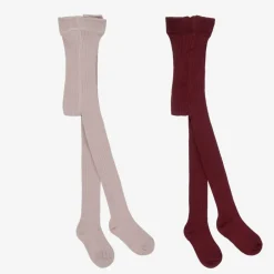Minymo Two Tone Pink Tights (2 Pack) Best