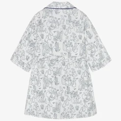 Peter Rabbit™ by Childrensalon White & Blue Cotton Dressing Gown Best
