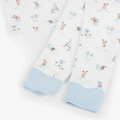 Kissy Kissy White & Blue Cotton Playground Pups Pyjamas Sale