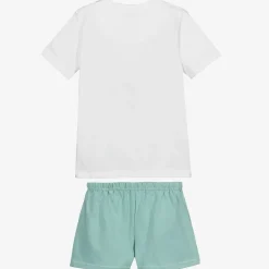 Babidu White & Green Short Pyjamas Sale