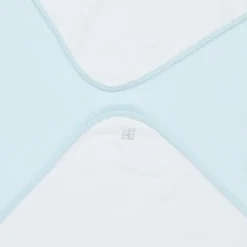 Emile et Rose White & Blue Cotton Blanket (73cm) Sale