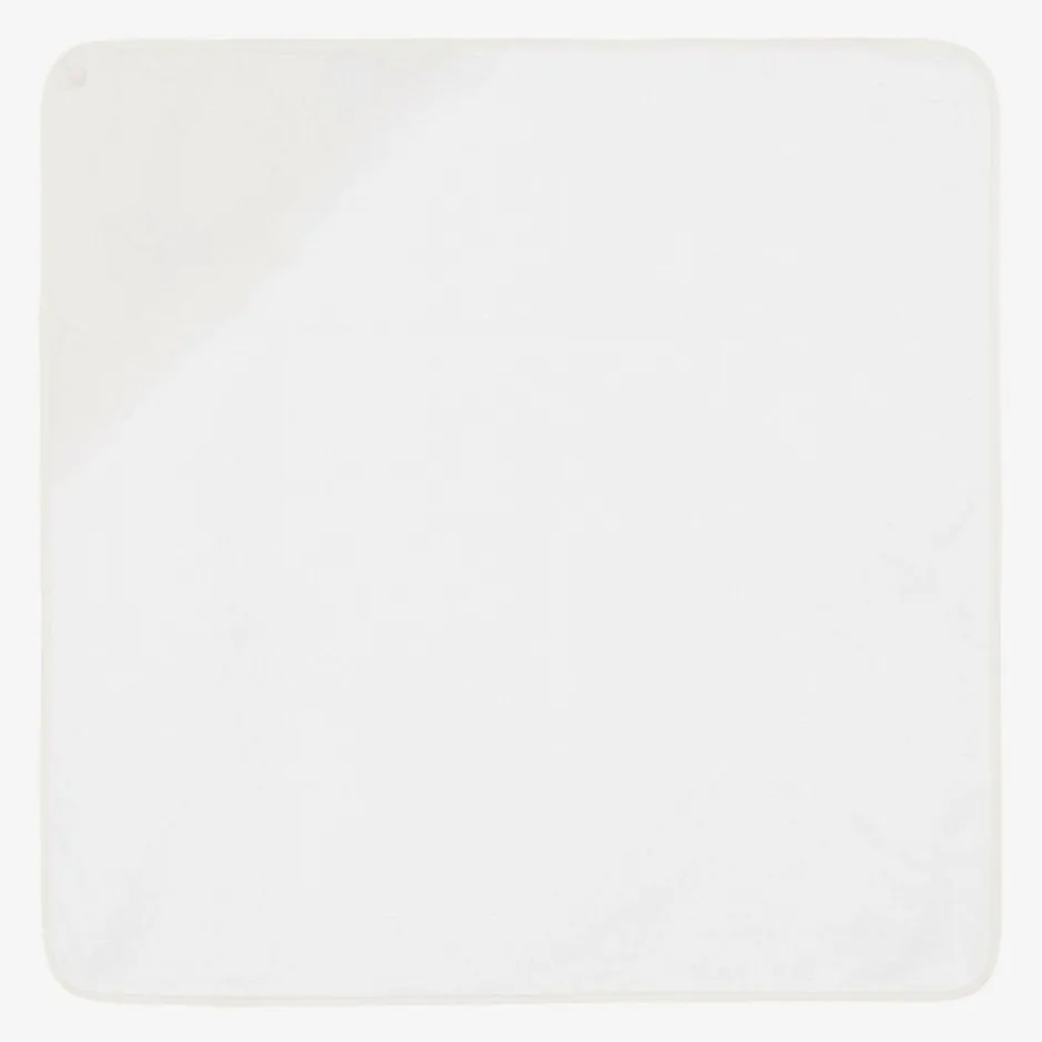 Nanán White & Ivory Hooded Baby Towel (74cm) New