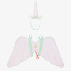 Meri Meri White & Pink Sequin Unicorn Costume Best