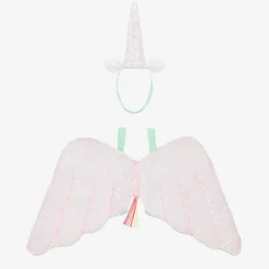Meri Meri White & Pink Sequin Unicorn Costume Best