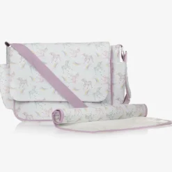 Powell Craft White & Pink Unicorn Baby Changing Bag (39cm) Online