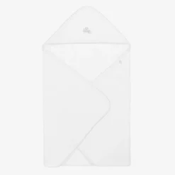 Kissy Kissy White Baby Sheep Hooded Towel & Mitt Set Online