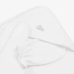 Kissy Kissy White Baby Sheep Hooded Towel & Mitt Set Online