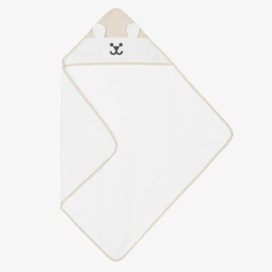 Guess White Bear Hooded Towel (70cm) Clearance