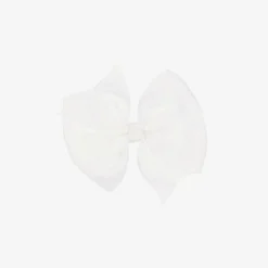 Bowtique London Bow Hair Clip (10cm) White Online