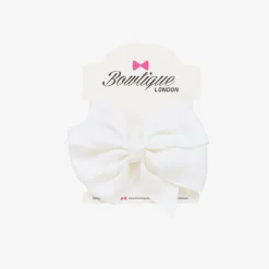 Bowtique London Bow Hair Clip (10cm) White Online