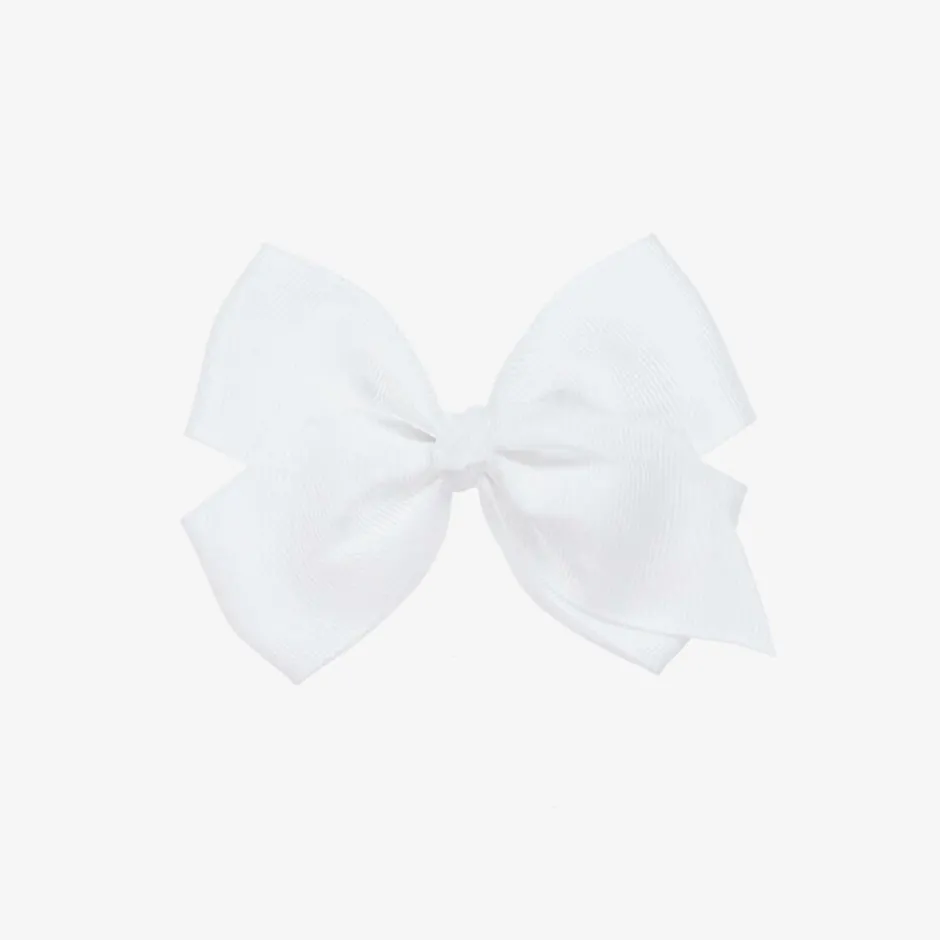 Bowtique London Bow Hair Clip (10cm) White Online