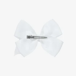 Bowtique London Bow Hair Clip (10cm) White Online