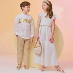 Angels Face White Bow Heel Sandals Snowdrop Hot