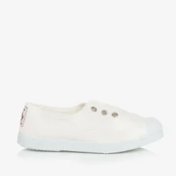 Pisamonas White Canvas Slip-On Trainers Sale