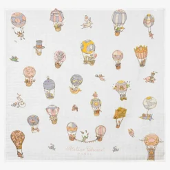 Atelier Choux Paris White Circus Swaddle (100cm)