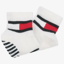 Tommy Hilfiger White Cotton Ankle Socks (2 Pack) Online