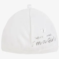 Bam Bam White Cotton Baby Hat Sale