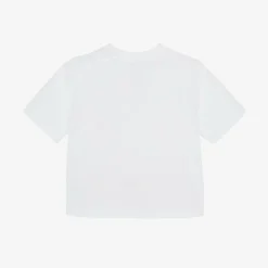Burberry White Cotton Baby T-Shirt Online