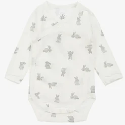 Petit Bateau White Cotton Bodyvests (3 Pack) Clearance