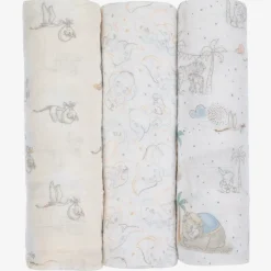 aden + anais White Cotton Disney Swaddles (3 Pack) Online