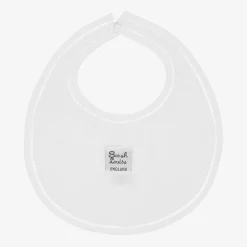 Sarah Louise White Cotton Embroidered Bib Online