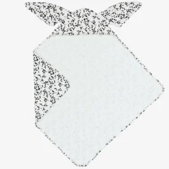 Elodie White Cotton Hooded Spotty Dalmation Towel DalmationDots Discount