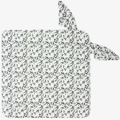 Elodie White Cotton Hooded Spotty Dalmation Towel DalmationDots Discount