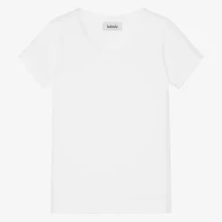 Babidu White Cotton Jersey T-Shirt Best
