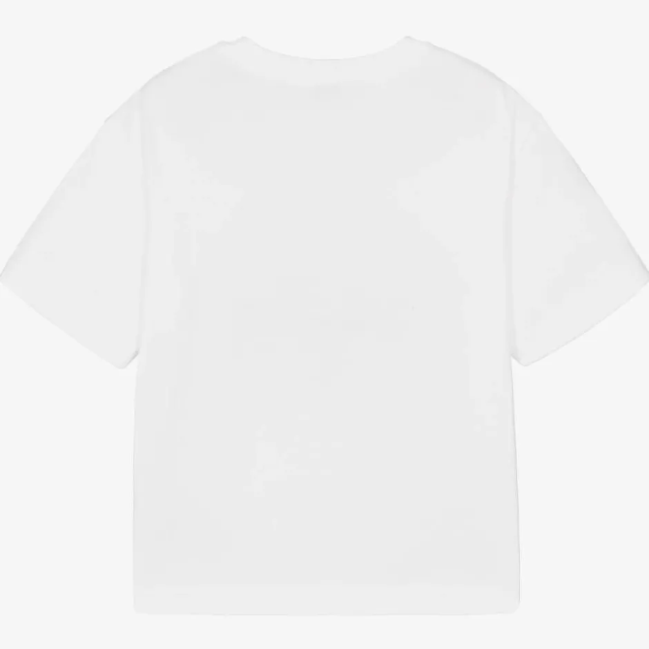 Dolce amp; Gabbana White Cotton Jersey T-Shirt Outlet