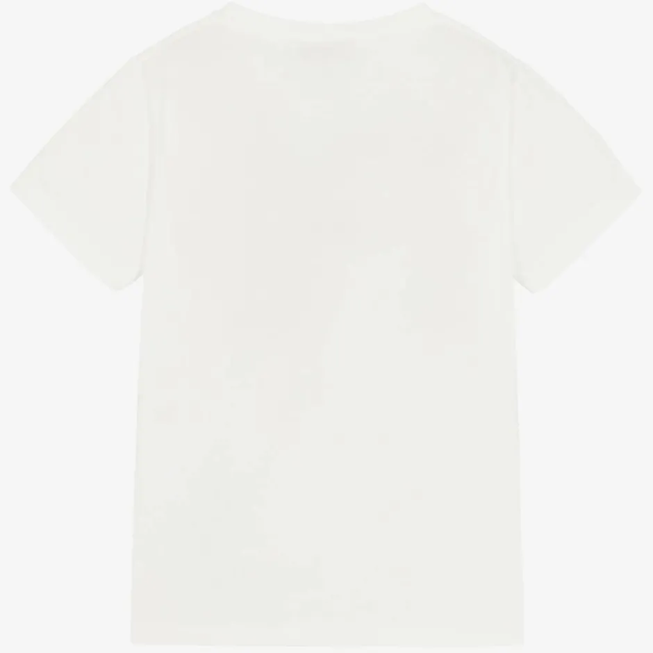 Gucci White Cotton Logo T-Shirt Best