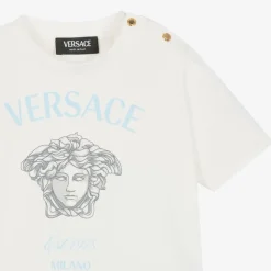 Versace White Cotton Medusa Baby T-Shirt Clearance
