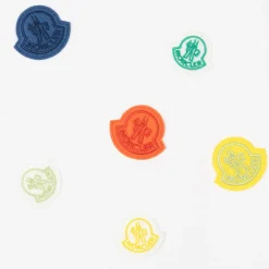 Moncler Enfant White Cotton Multi Logo Top Clearance