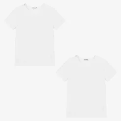 Dolce amp; Gabbana White Cotton T-Shirts (2 Pack) Discount