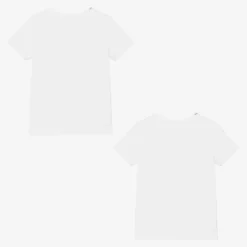 Dolce amp; Gabbana White Cotton T-Shirts (2 Pack) Discount