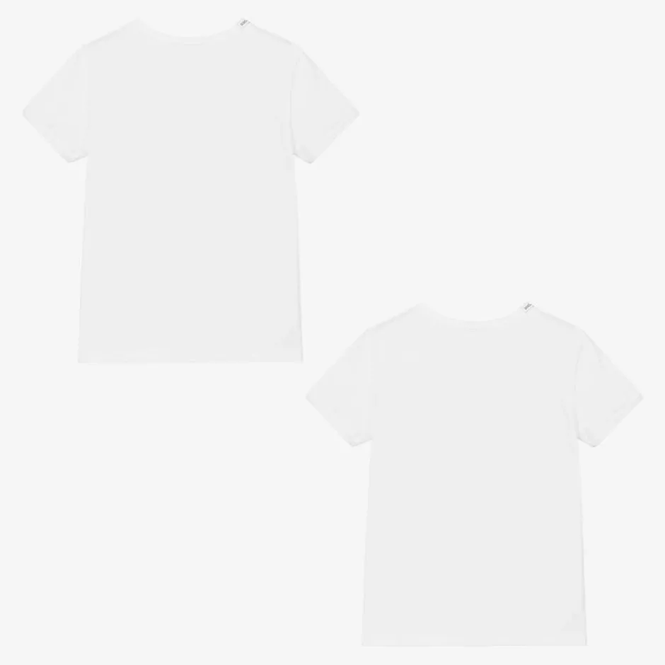 Dolce amp; Gabbana White Cotton T-Shirts (2 Pack) Discount