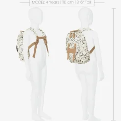 Elodie White Dalmatian Print Backpack (29cm) New